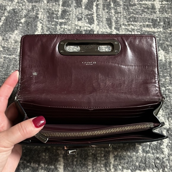 Coach Pebbled Leather Wallet -Fixer - Picture 3 of 12